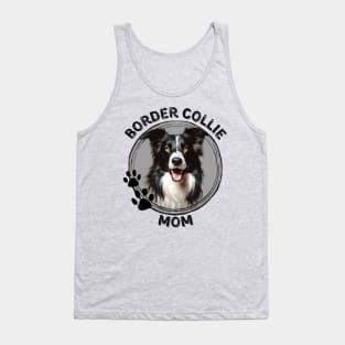 Border Collie Dog Mom Dog Breed Portrait Tank Top